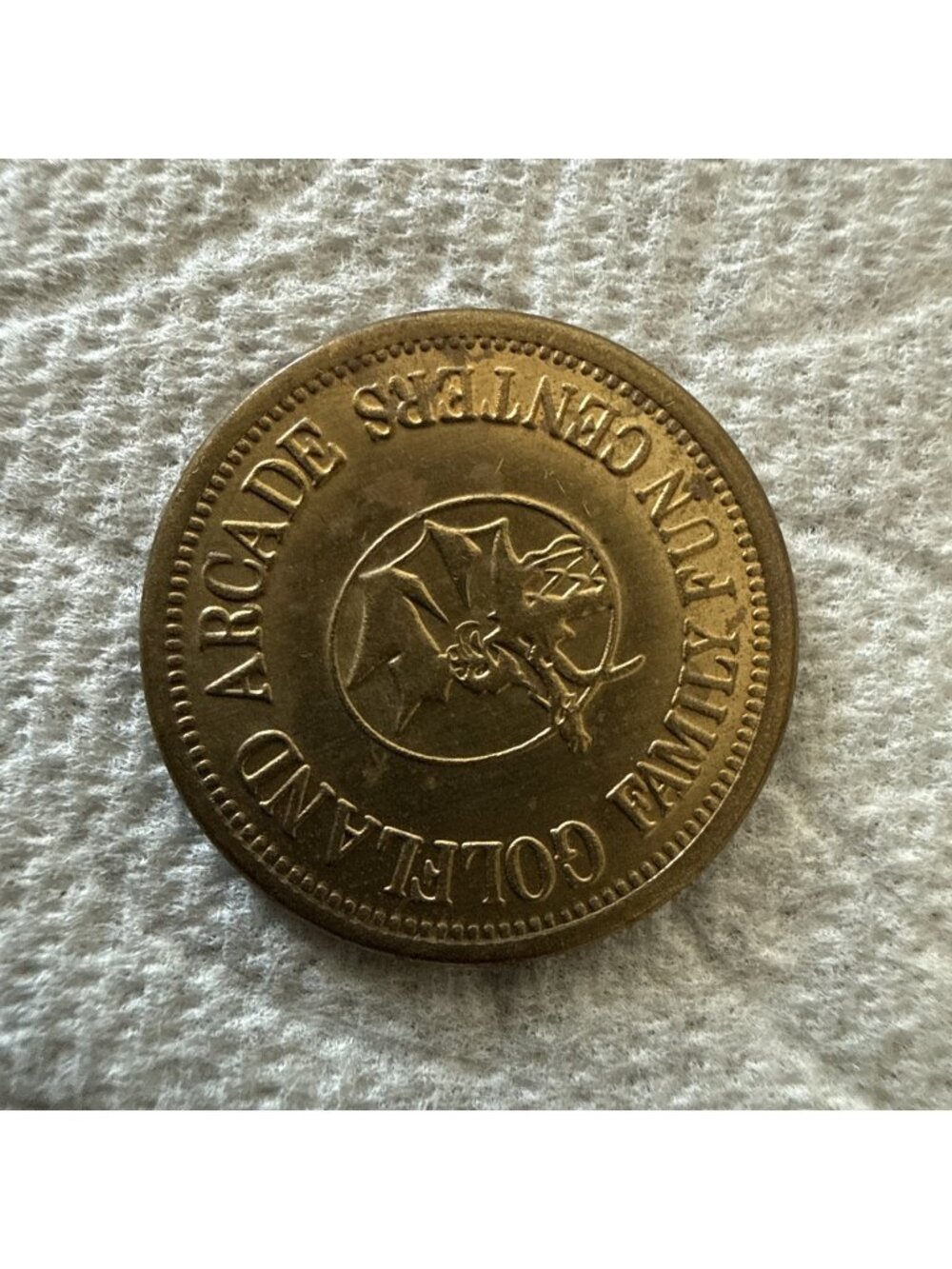 Golfland Family Fun Center Dragon Skeeball Game Video Arcade Token F17 - Picture 1 of 3